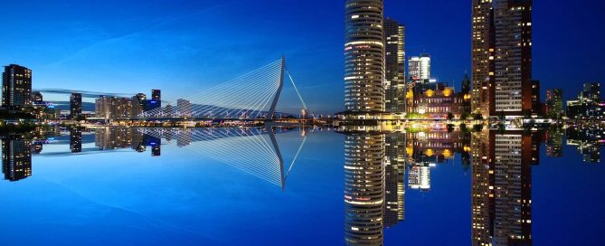 Rotterdam bei Nacht